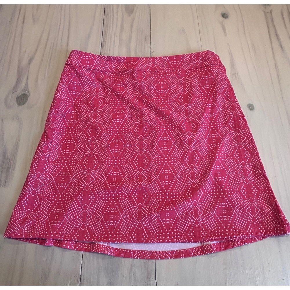 RipSkirt Hawaii Women Large Pink White Geometric Medallion Wrap Skirt Surfer